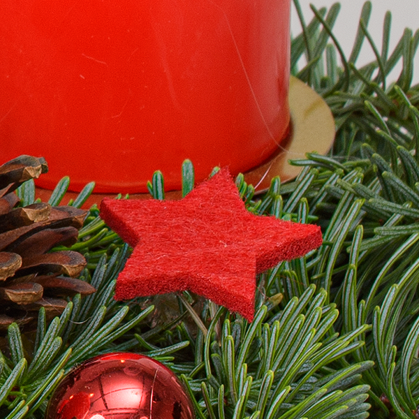 Adventskranz Red Glory (Ø 25 cm) mit Ferrero Giotto 3er