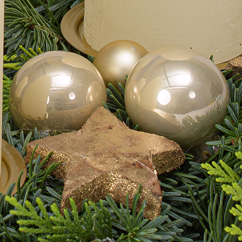 Wreath Kerzenschein (Ø 30 cm) with 3 Ferrero Giotto