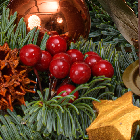 Adventskranz Classy (Ø 30 cm) mit Ferrero Giotto 3er