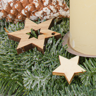 Adventskranz Winterkuss (Ø 30 cm) mit Ferrero Giotto 3er