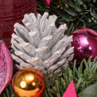 Adventskranz Oh Du Fröhliche (Ø 30 cm) mit Ferrero Giotto 3er