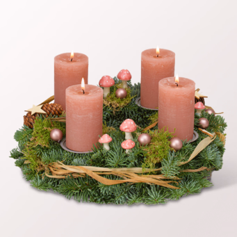 Wreath Wintergrüße (Ø 30 cm) with 3 Ferrero Giotto