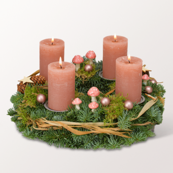 Wreath Wintergrüße (Ø 30 cm) with 3 Ferrero Giotto