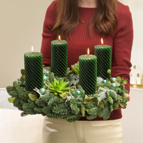 Adventskranz Winterbote (Ø 40 cm)