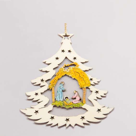 Holzanhänger Heilige Familie