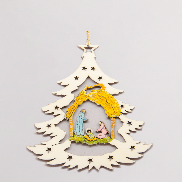 Holzanhänger Heilige Familie