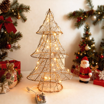 LED Weihnachtsbaum in Goldoptik