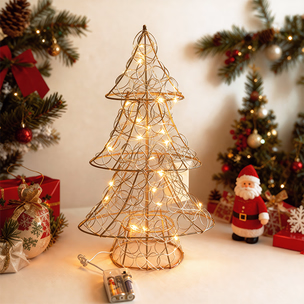 Gold Coloured LED Christmas Tree