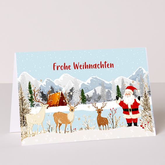 Motivkarte „Frohe Weihnachten“