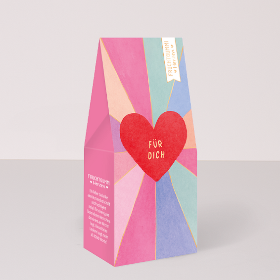 Fruchtgummi Herzen „Für Dich“ (70 g)