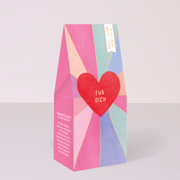 Fruchtgummi Herzen „Für Dich“ (70 g)