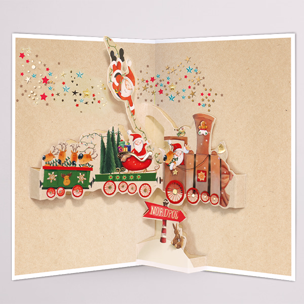 Pop-Up Greeting Card  „Frohes Fest“