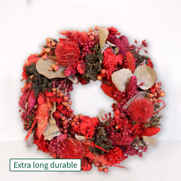 Dry Wreath Red Velvet
