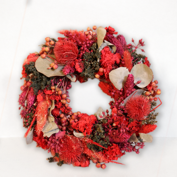 Dry Wreath Red Velvet