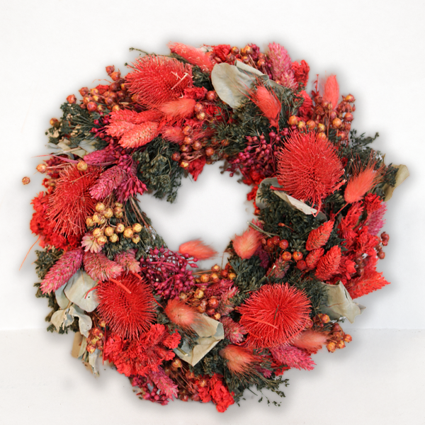 Dry Wreath Red Velvet