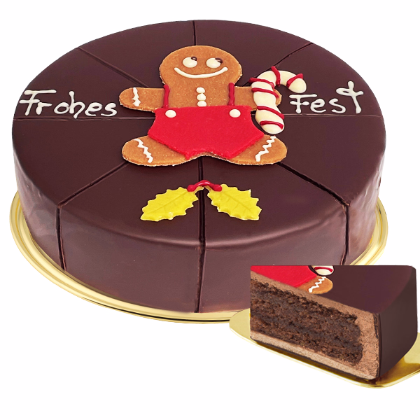 Dessert Cake Honey Cake Man „Frohes Fest“