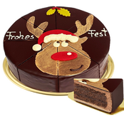 Dessert Cake Reindeer „Frohes Fest“