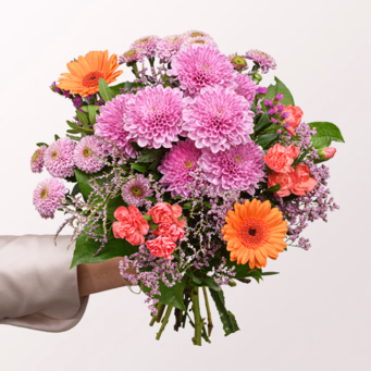 Flower Bouquet Glücksfee with Halloren Balls & vase