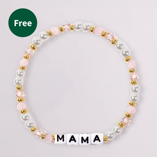 Flower Bouquet Mamas Lächeln with vase & Bracelet