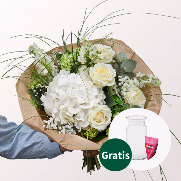 Blumenstrauß Blütentraum mit Vase