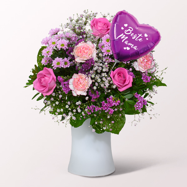 Blumenstrauß Pures Glück mit Vase