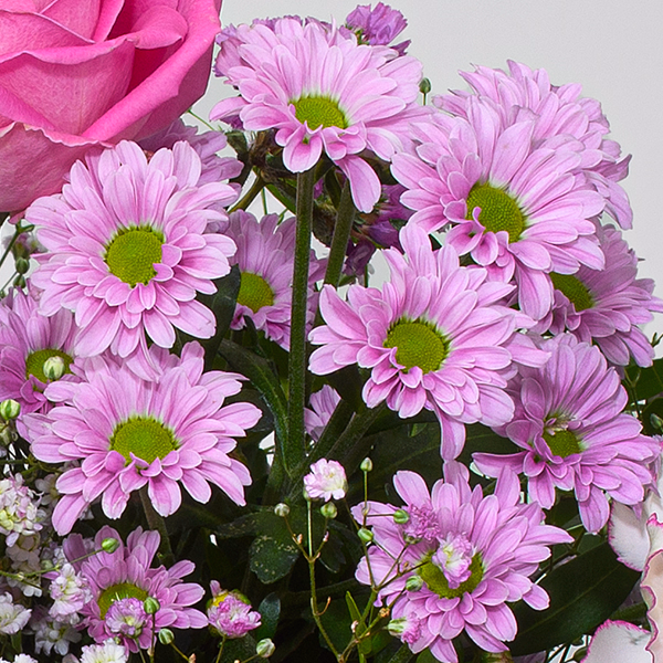 Blumenstrauß Pures Glück mit Vase & Ballon-Stecker