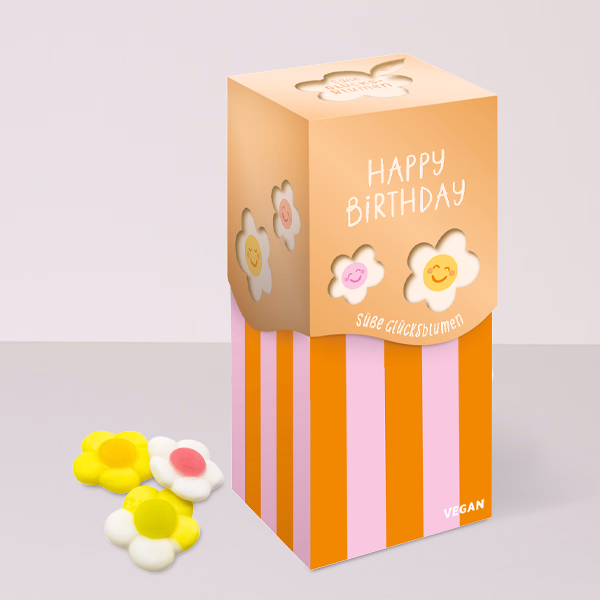 Süße Naschblumen „Happy Birthday“ (80 g)