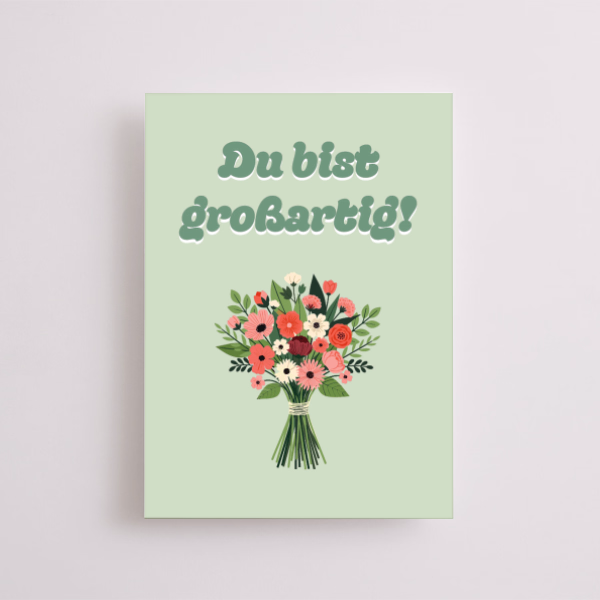 Motivkarte „Du bist großartig!“