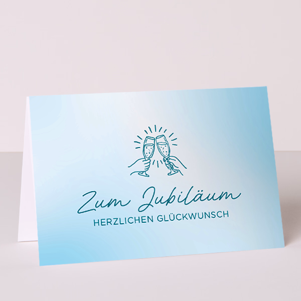 Greeting Card „Zum Jubiläum - Herzlichen Glückwunsch“