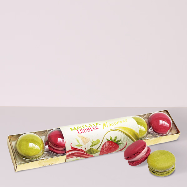 Macarons „Matcha Erdbeer“ (60 g)