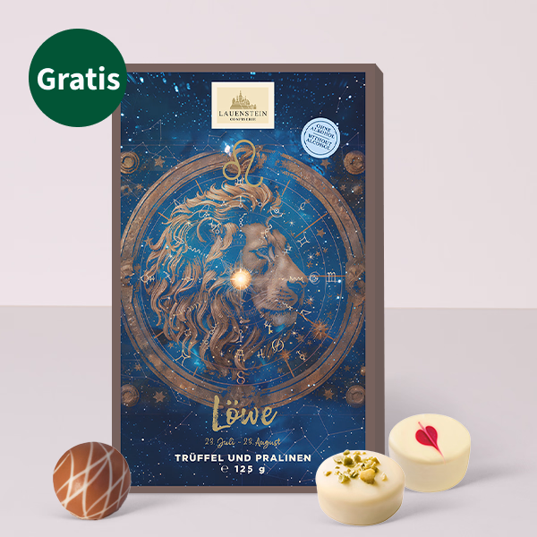 Blumenstrauß Morgentau mit Pralinen & Vase
