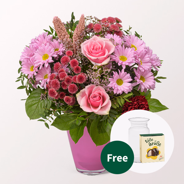 Flower Bouquet Schöner Herbst with Halloren Balls & vase