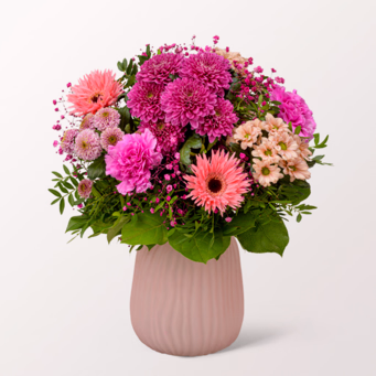 Blumenstrauß Herbstbote mit Halloren Kugeln & Vase