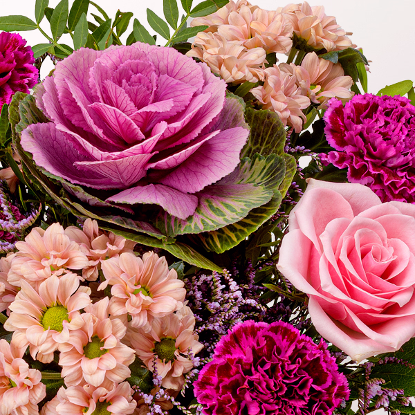 Blumenstrauß Herbstschönheit mit Halloren Kugeln & Vase
