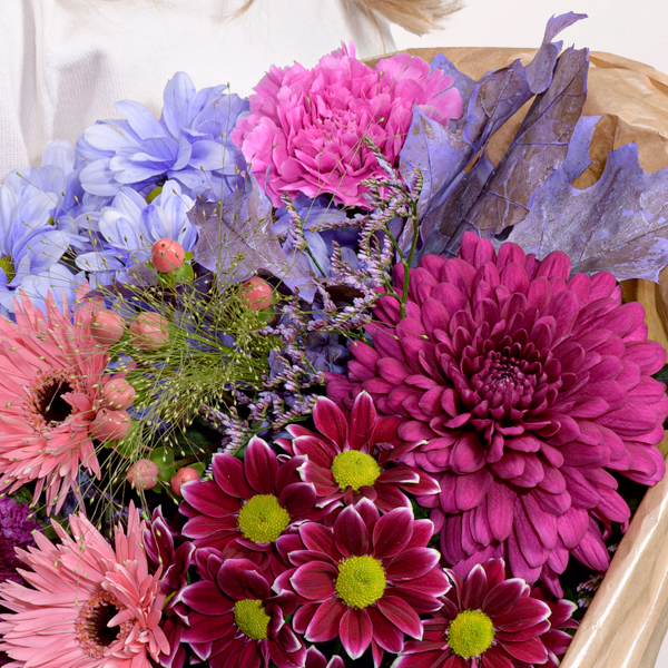 Blumenstrauß Blütenpracht mit Halloren Kugeln & Vase
