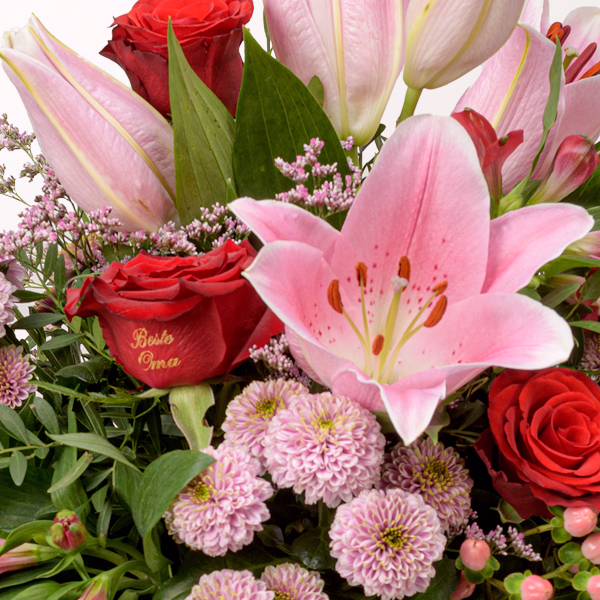 Autumn Bouquet for Granny with Halloren Balls & vase