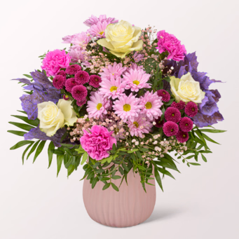 Premium Bouquet Herbstparty with Premium Vase & Halloren Balls
