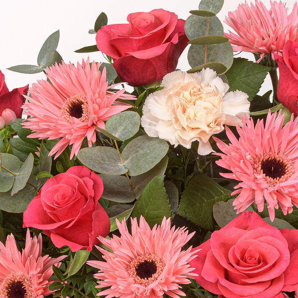 Premium Bouquet Märchenhaft with Premium Vase & Halloren Balls