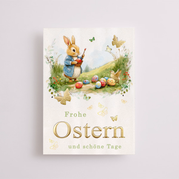 Motivkarte „Frohe Ostern und schöne Tage“