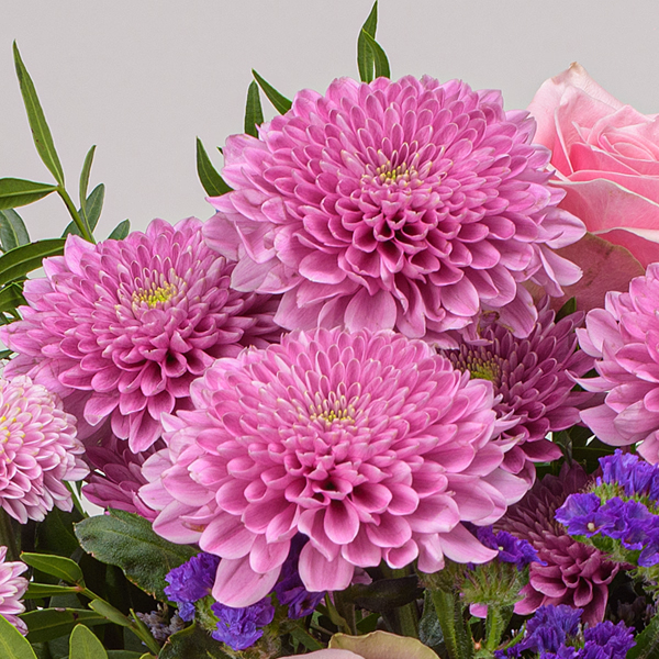 Blumenstrauß Poesie mit Vase & Ferrero Giotto 3er