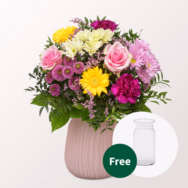 Flower Bouquet Sommerschönheit with vase