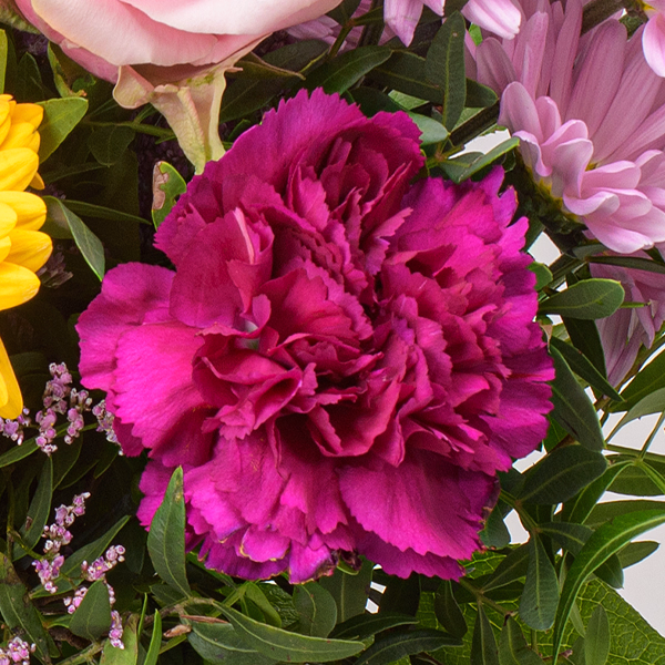 Blumenstrauß Sommerschönheit mit Vase & Ferrero Giotto 3er