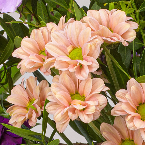 Blumenstrauß Von Herzen mit Vase & Ferrero Giotto 3er