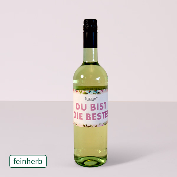Weißwein „Du bist die Beste“ (0,75 l)