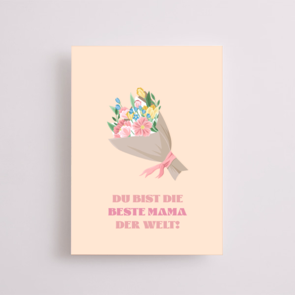 Greeting Card „Du bist die beste Mama der Welt“