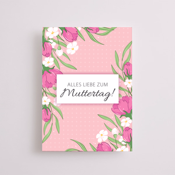 Motivkarte „Alles Liebe zum Muttertag“