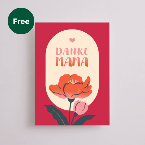 Greeting Card „Danke Mama“