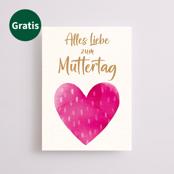 Motivkarte „Alles Liebe zum Muttertag“