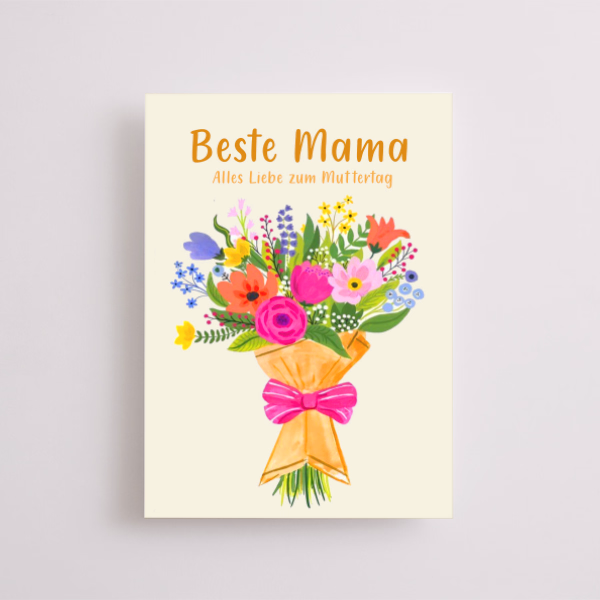 Motivkarte „Beste Mama“