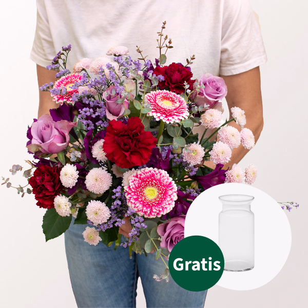 Blumenstrauß Märchenhaft mit Vase